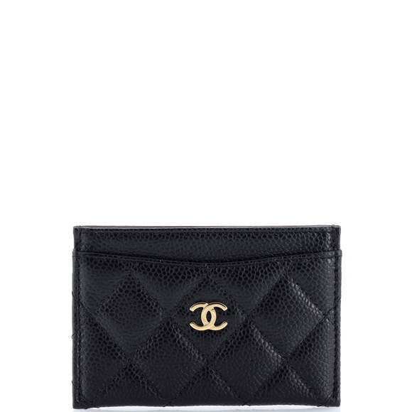 Chanel Classic Card Holder Quilted Caviar - Picture 1 of 5